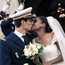 photographe mariage sortie de l'église Chamonix