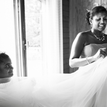 photographe mariage préparatifs Chamonix famille de la mariée