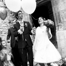 photographe mariage sortie cérémonie Beaujolais